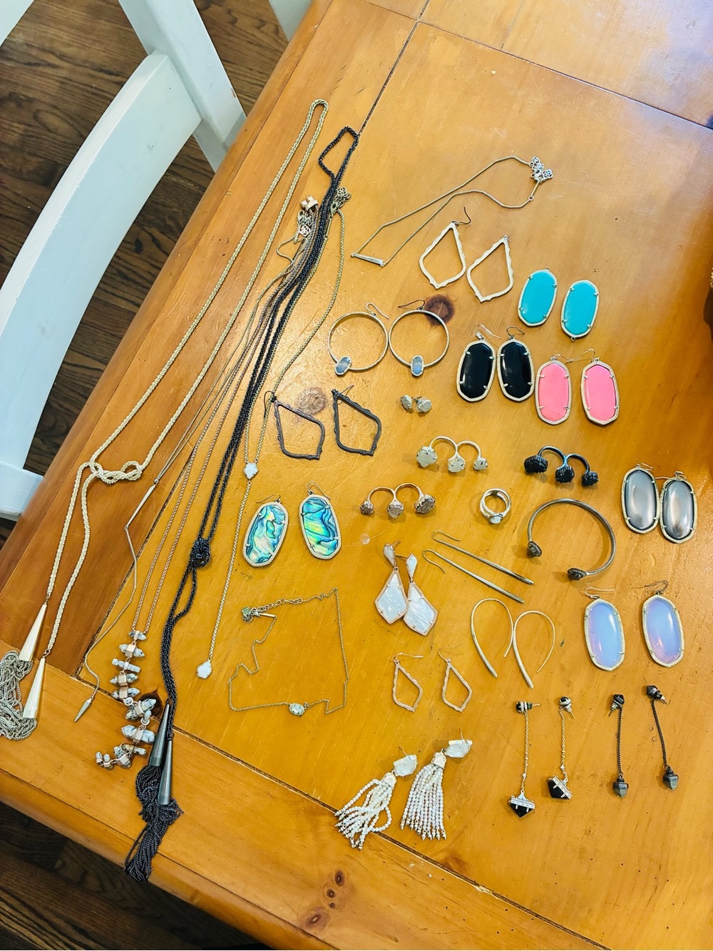 Kendra Scott Jewelry Bundle - 29 pieces: Earrings (17), Necklaces (7), Rings (4)
